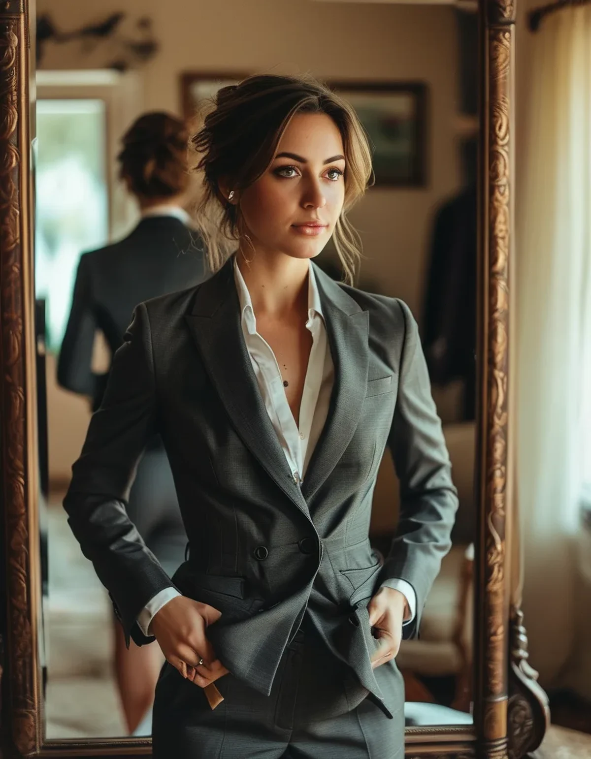 Why Blazers Always Seem to Gap at the Waistband on an Hourglass Frame
